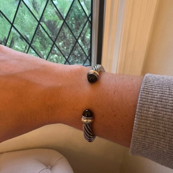 David Yurman Silver and Black Bracelet - Picture 2 of 8